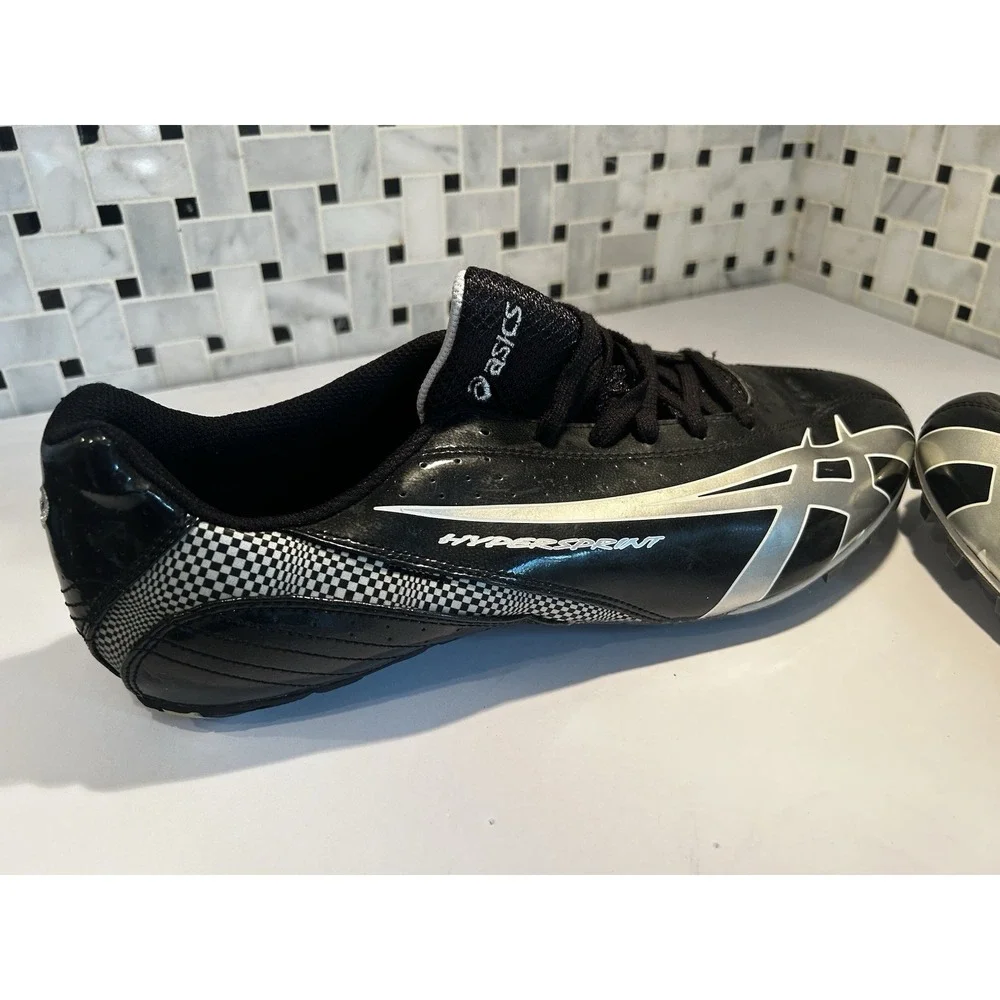 ASICS Hypersprint Track Shoes Spikes Mens 13 Black‎ Sprint/Running **NWT
